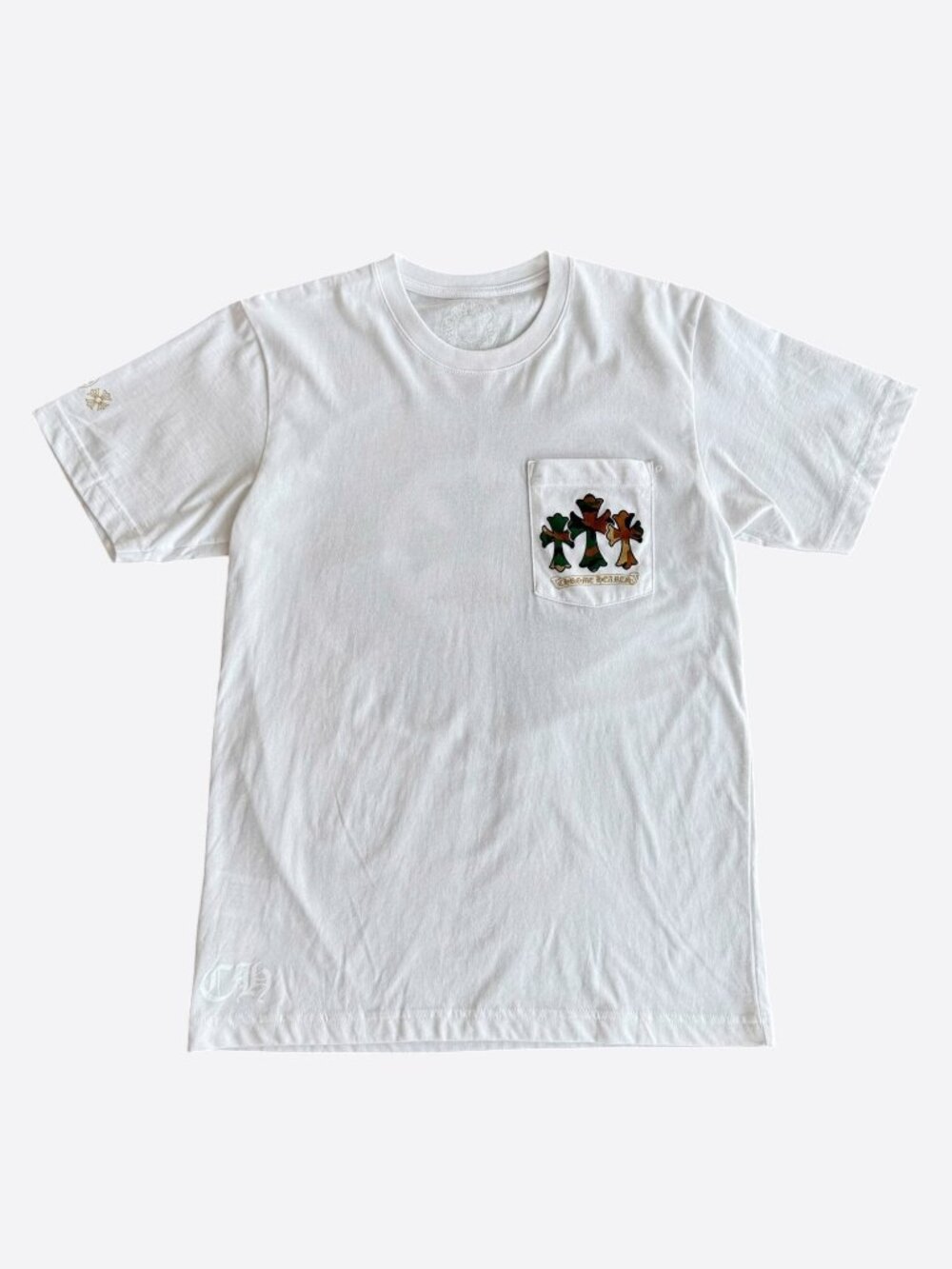 Chrome Hearts White Camouflage Horseshoe Logo T-Shirt